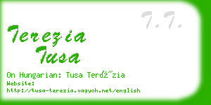 terezia tusa business card